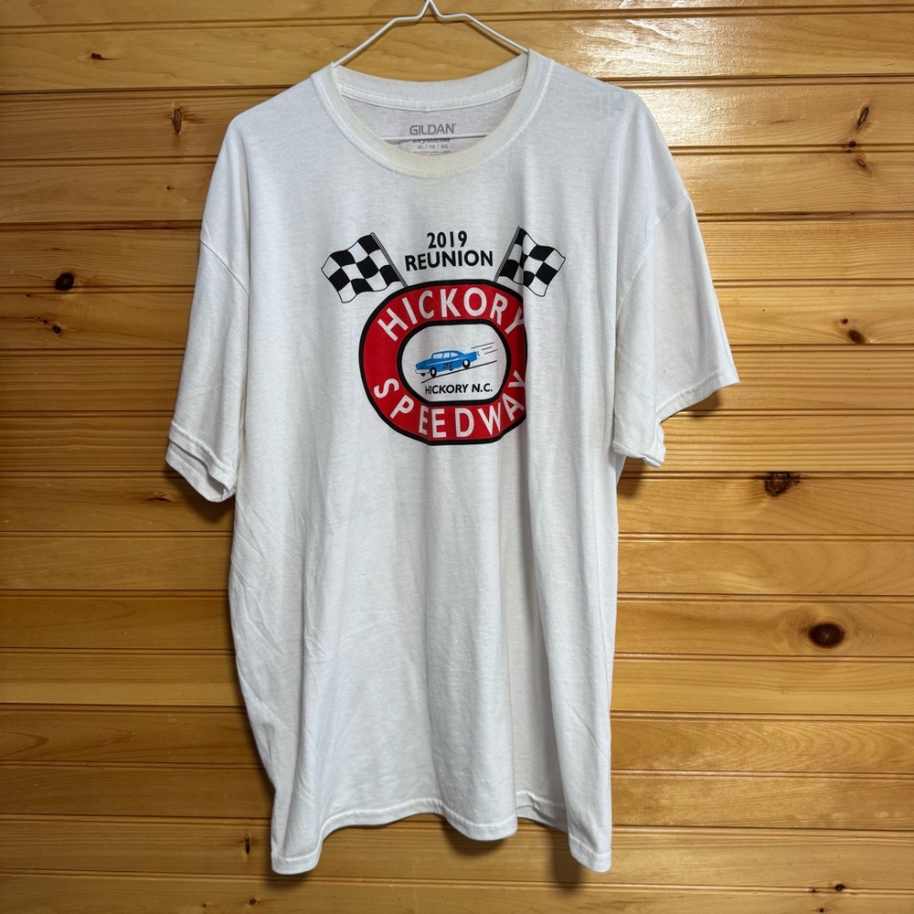 Gildan White Hickory Speedway Reunion T-Shirt